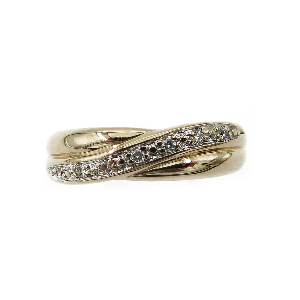 Kultainen timanttirivisormus 7kpl yht.0,035ct 16.75 2002 Osuuskunta Timanttiset #1 Kultatukku.fi