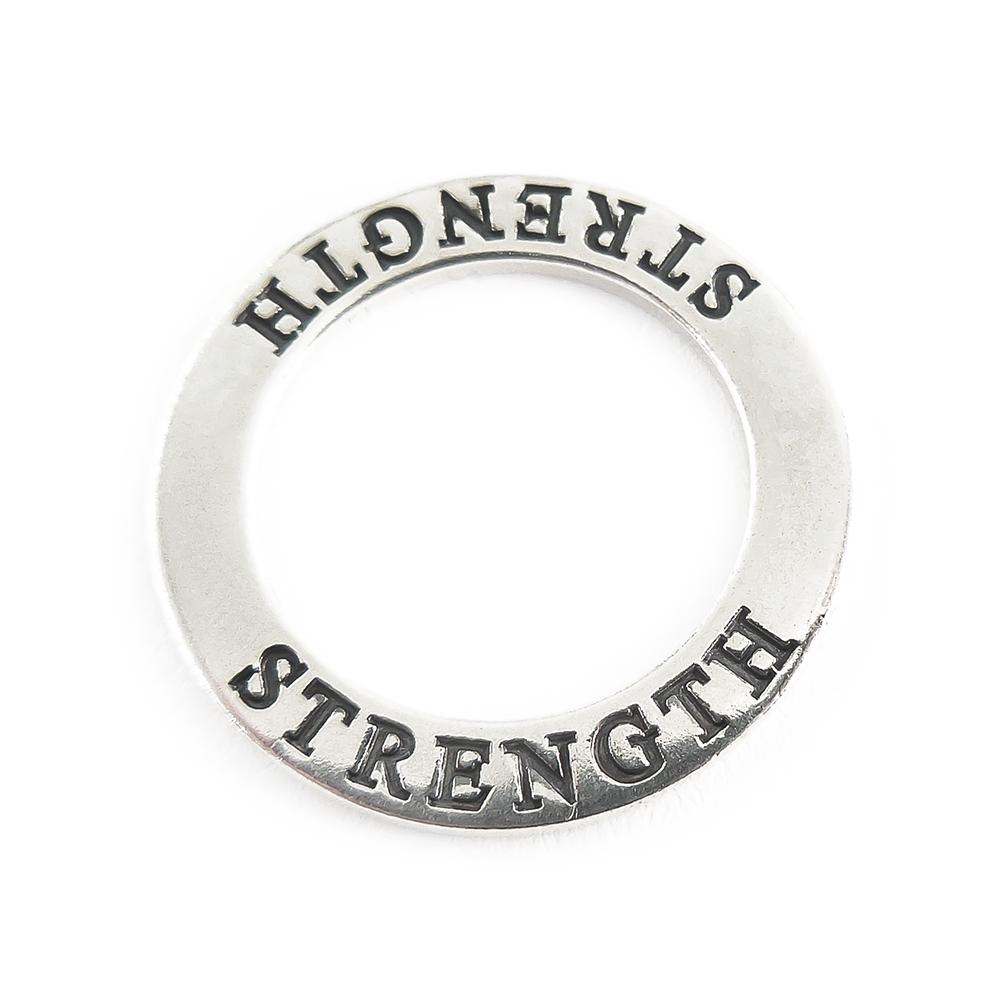 Hopeinen amulettirengas, Strength #0 Kultatukku.fi