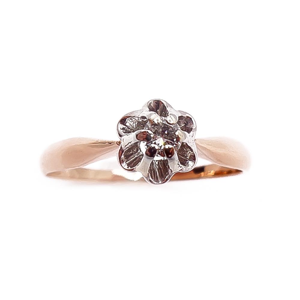 Westerback NW timanttisormus 18K kultaa 0,10 ct, 18,25 mm #1 Kultatukku.fi