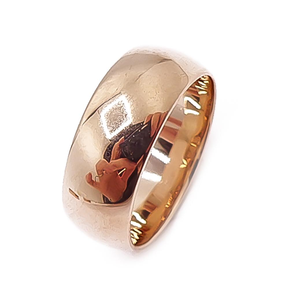 Kulta- ja Hopeatuote Oy leveä 14K kultakihlasormus 16 mm, 2003 #0 Kultatukku.fi