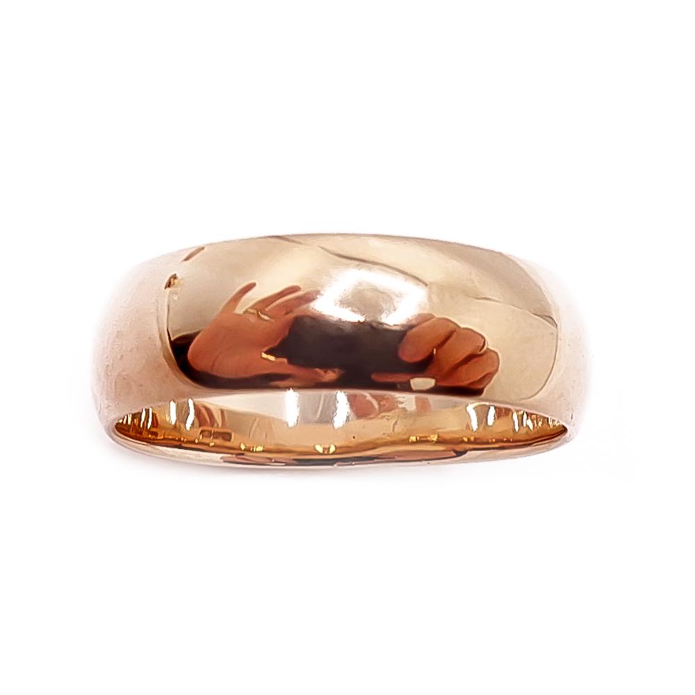 Kohinoor leveä 14K kultainen kihlasormus 19 mm, 6 mm, 2016 #1 Kultatukku.fi