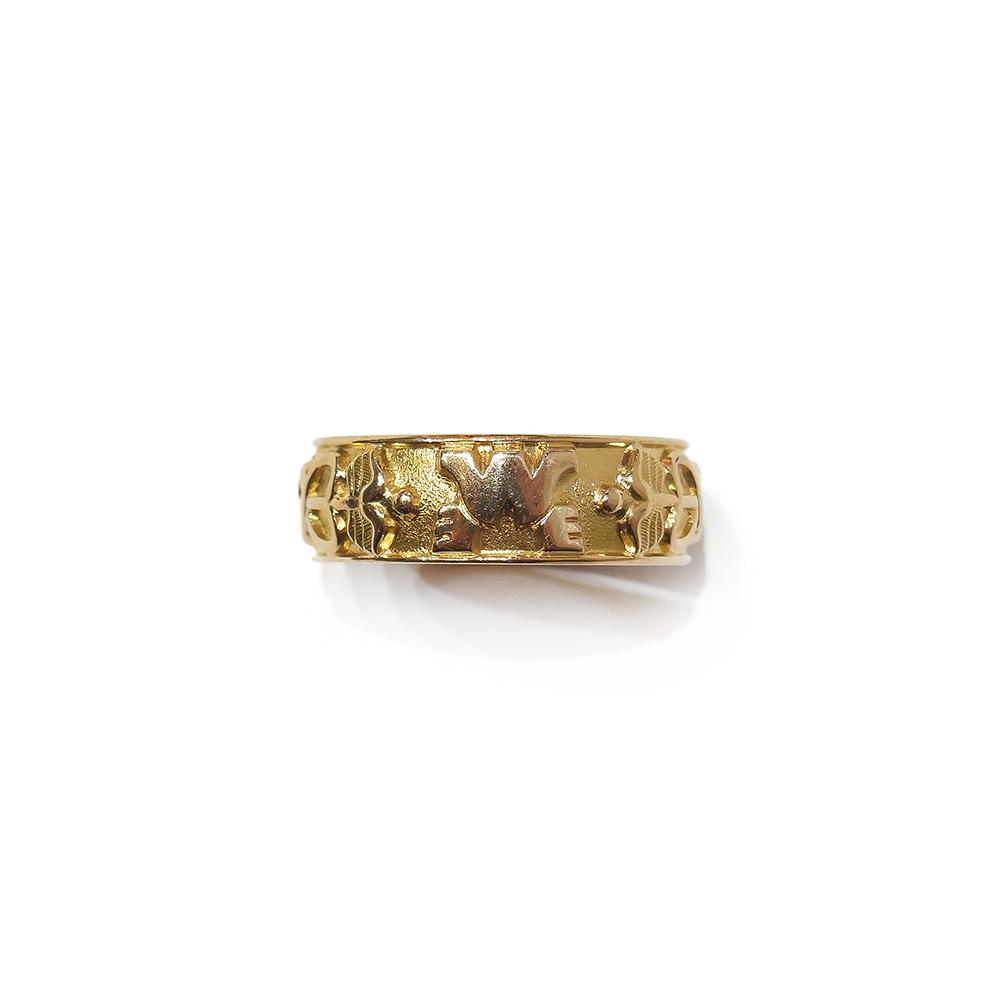 Kultainen merkonomin sormus 19mm v.-79 #2 Kultatukku.fi