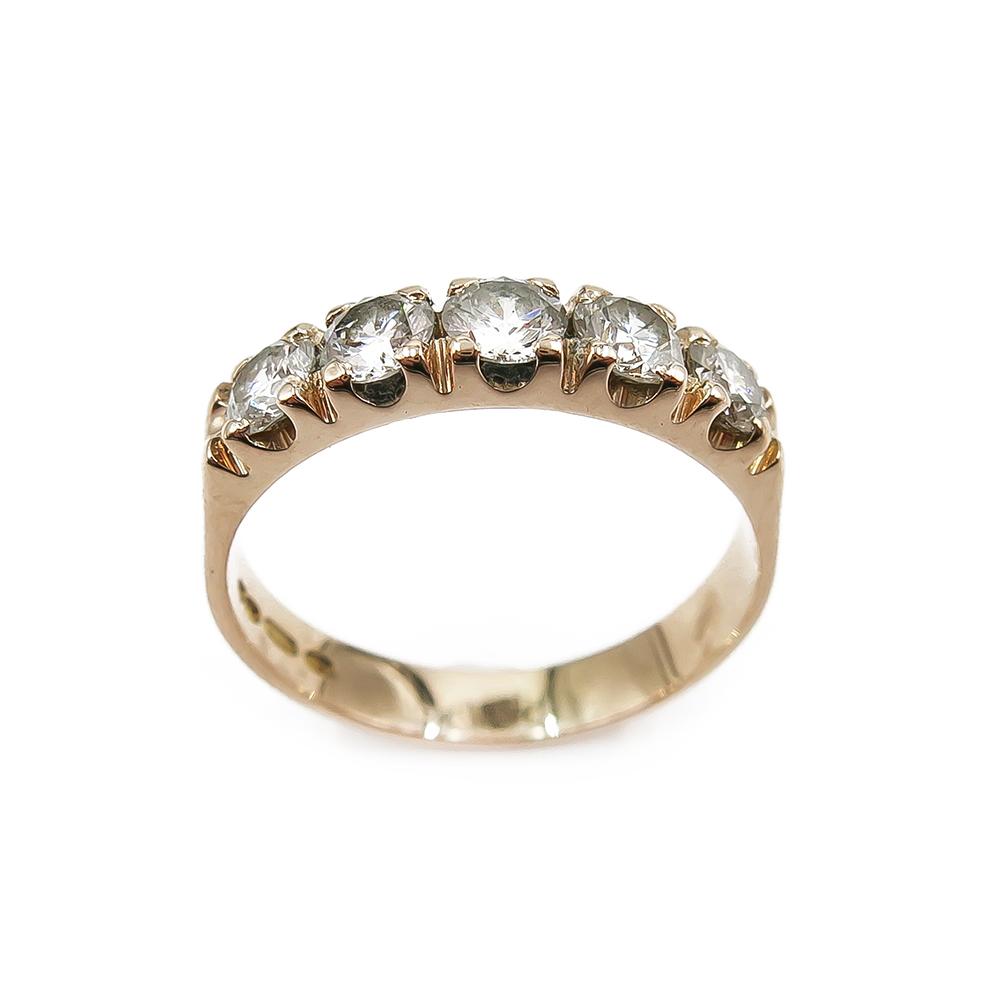 Brilliant Star timanttisormus 1.0ct 18,5mm #1 Kultatukku.fi