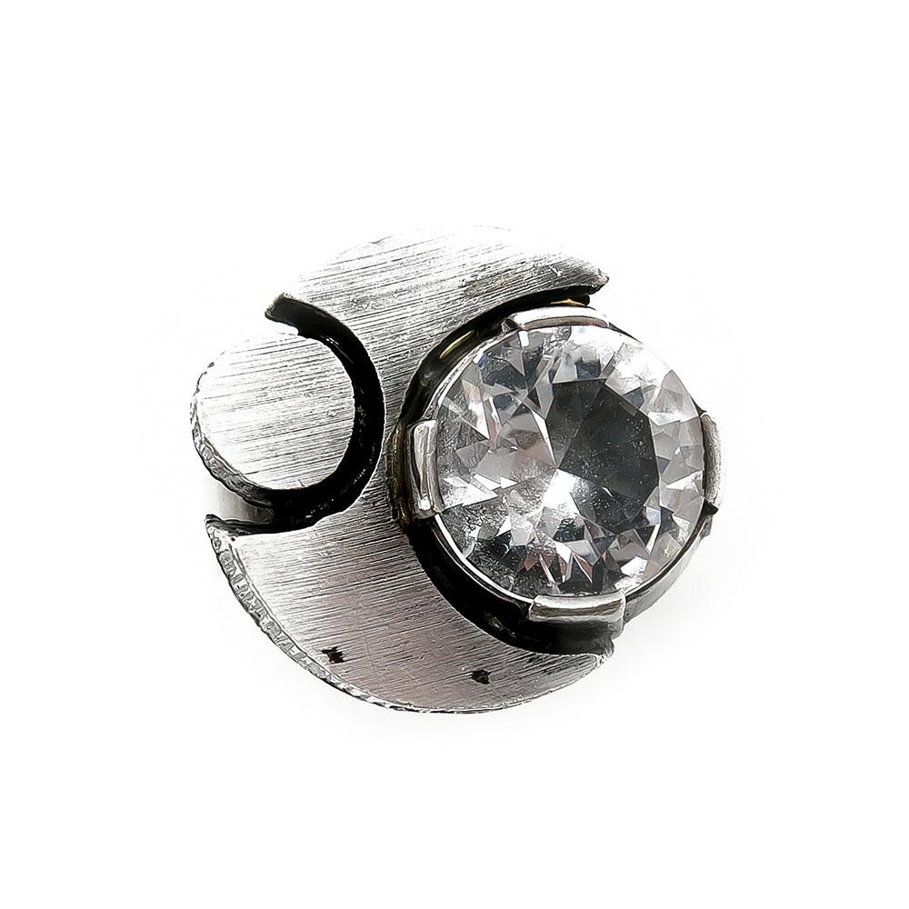 Finfeelings säätösormus vuorikristallilla v.-77 17,5mm #1 Kultatukku.fi