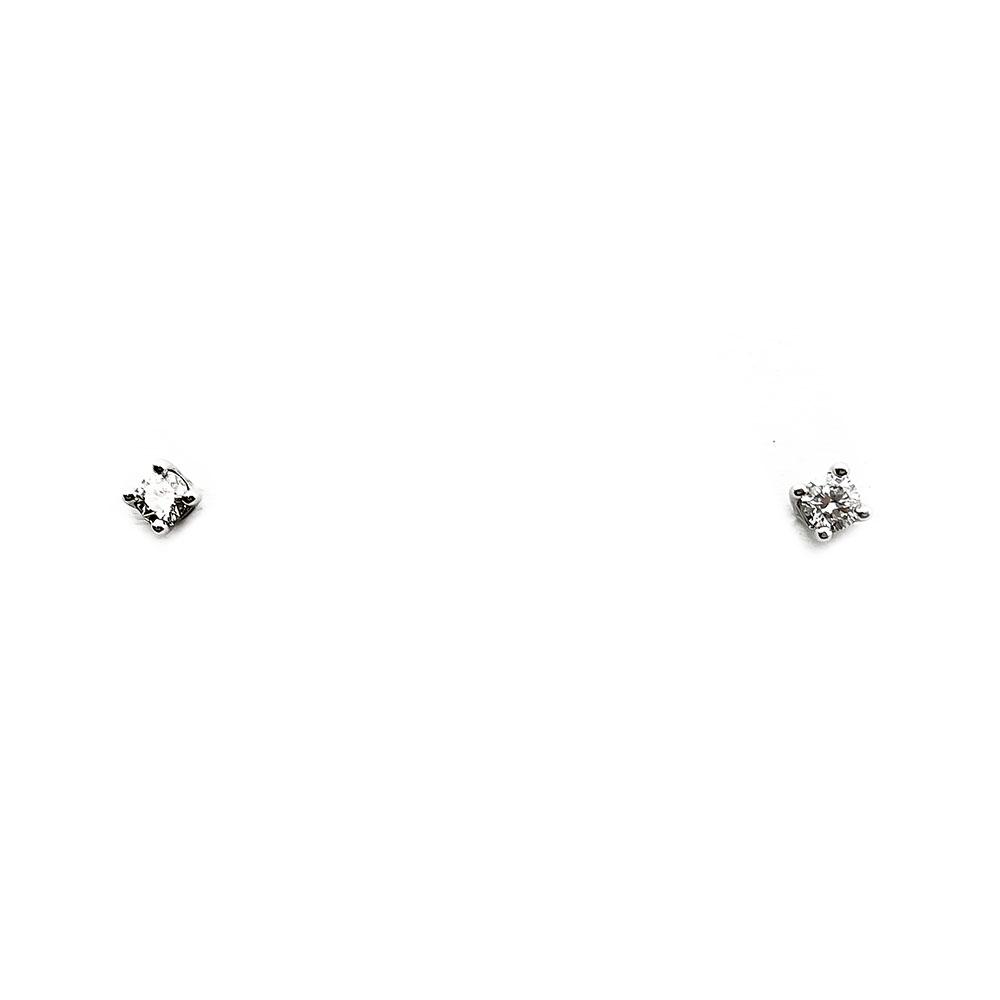 Valkokultaiset Kohinoor Estelle timanttikorvakorut 0,14ct #0 Kultatukku.fi