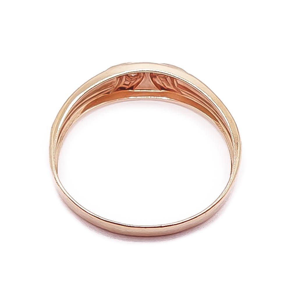 Kultainen timanttisormus 0,005ct 15+mm #2 Kultatukku.fi