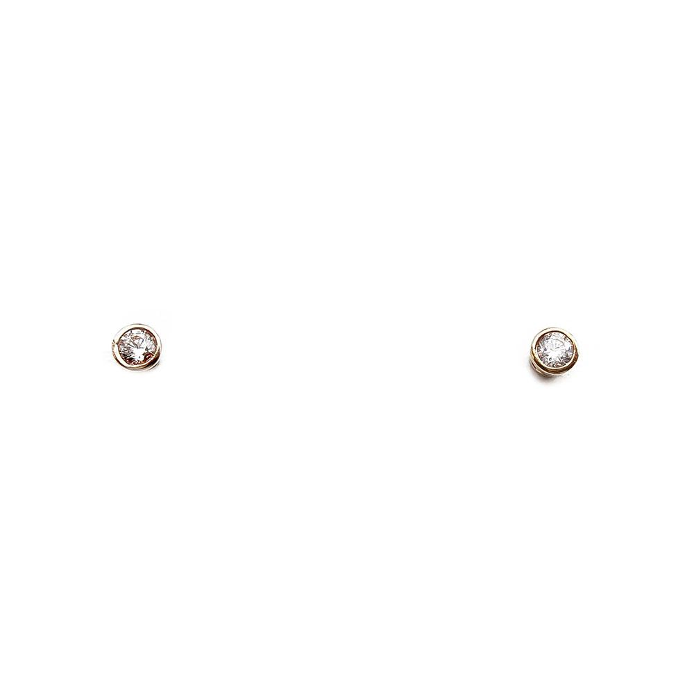 2,65mm Kirkaskivelliset ruuvattavat tappikorvakorut #0 Kultatukku.fi