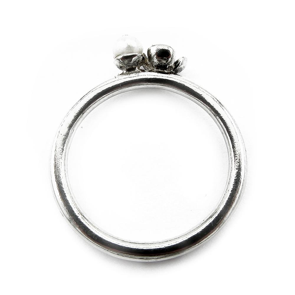 Spinning hopeasormus kukka-helmi 15,25 Spinning Jewelry A/S #2 Kultatukku.fi