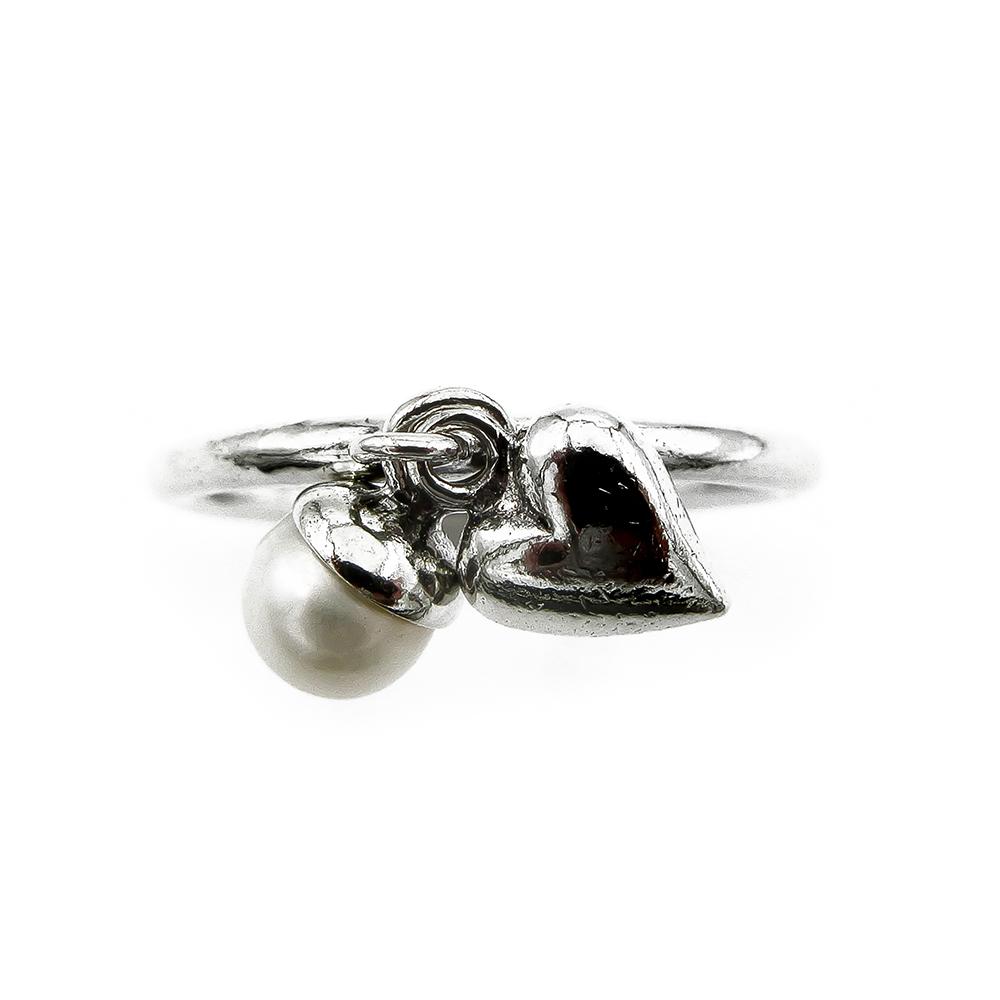 Spinning hopeasormus helmi-sydän 16,75 Spinning Jewelry A/S #1 Kultatukku.fi