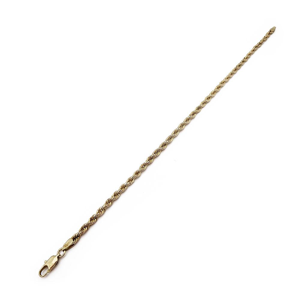 Kultainen cordell-ranneketju 19,5cm, leveys 3,1mm #2 Kultatukku.fi
