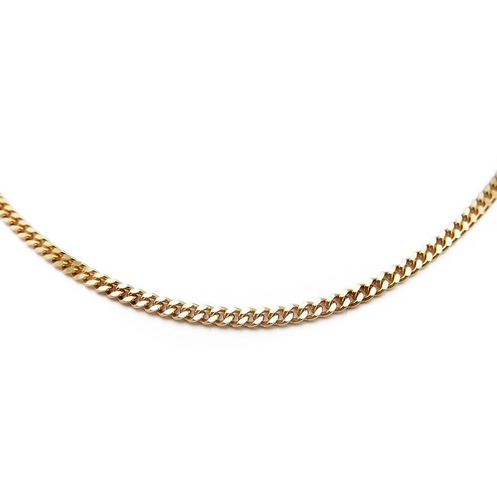 Kultainen umpipanssarikaulaketju 45cm, leveys 2,2mm #1 Kultatukku.fi