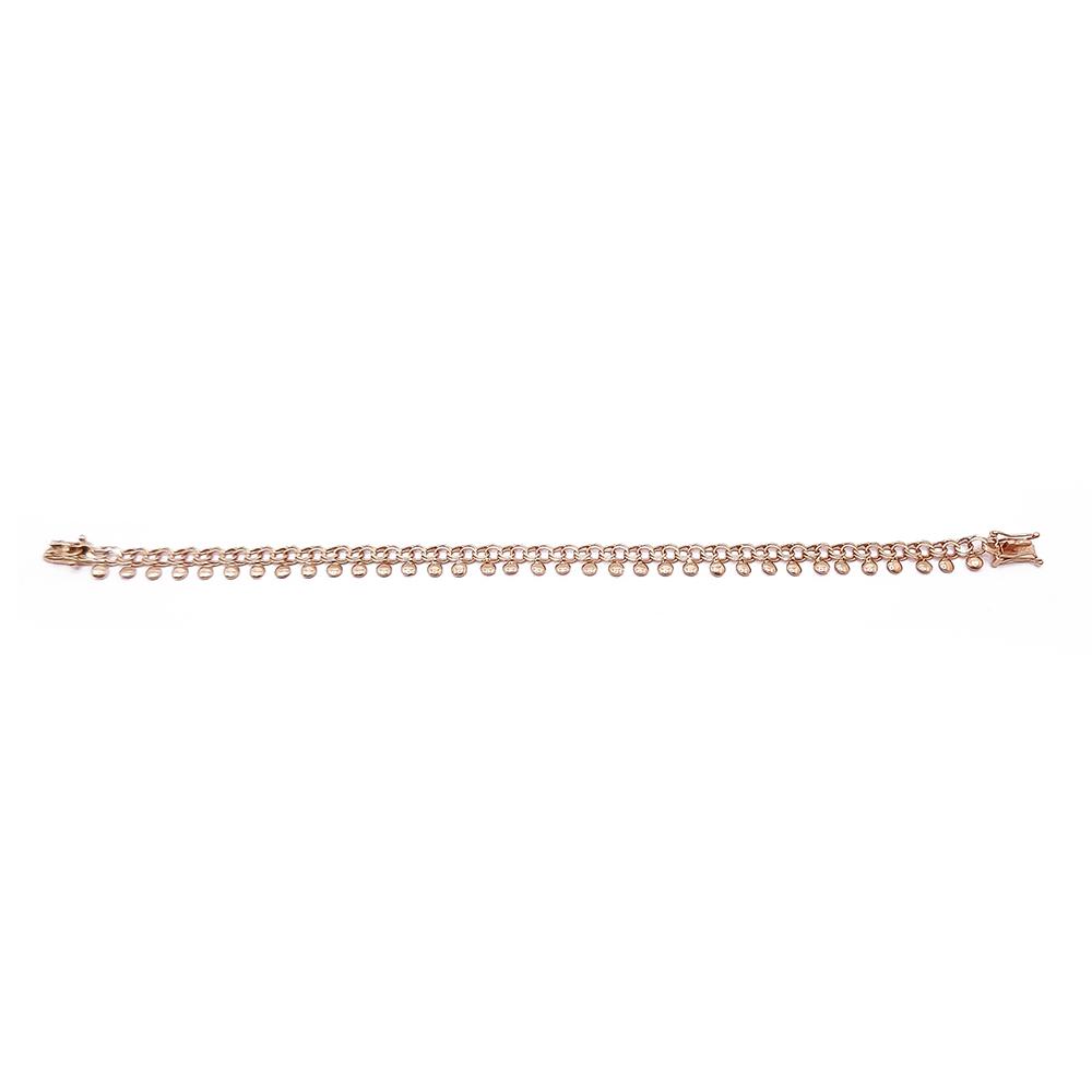 Kultainen bismarck-ranneketju palloilla 18cm v.-70 #1 Kultatukku.fi
