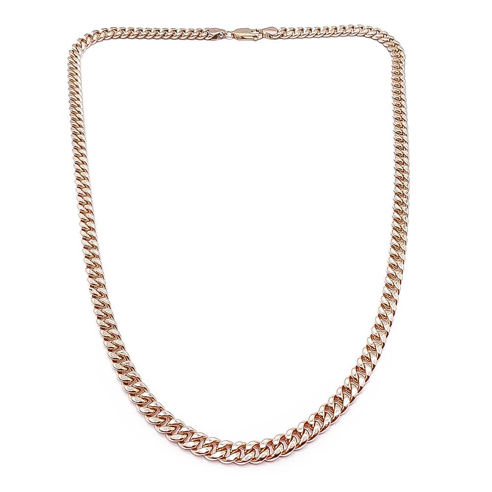 14K kultainen ontto panssarikaulaketju 50 cm, 5,5 mm #0 Kultatukku.fi