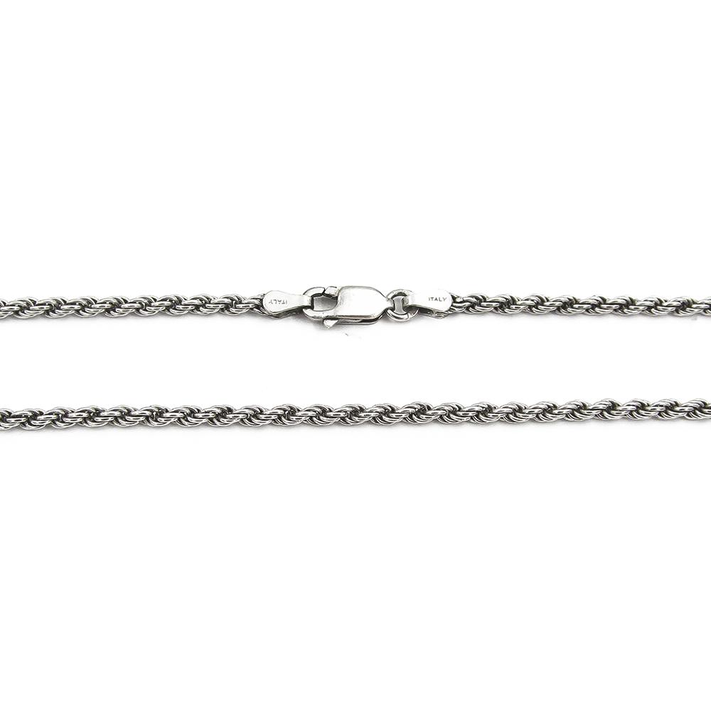 Hopeinen cordell kaulaketju 38cm lev.2mm #1 Kultatukku.fi