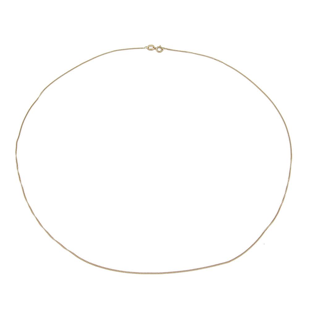 Kultainen panssarikaulaketju 585 / 14K, 46 cm x 1 mm #0 Kultatukku.fi