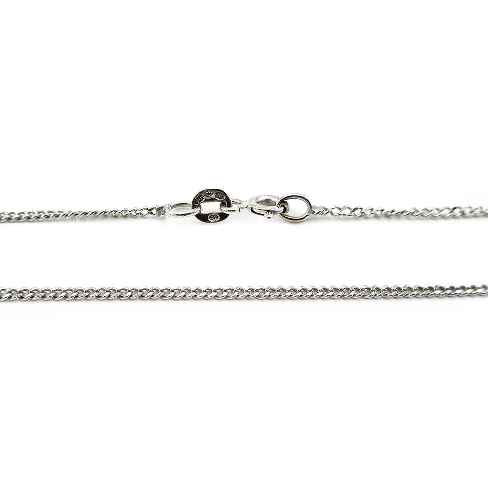 Valkokultainen panssaririipusketju 1.4mm 49cm Tolvanen L & Kumpp  1978 #0 Kultatukku.fi