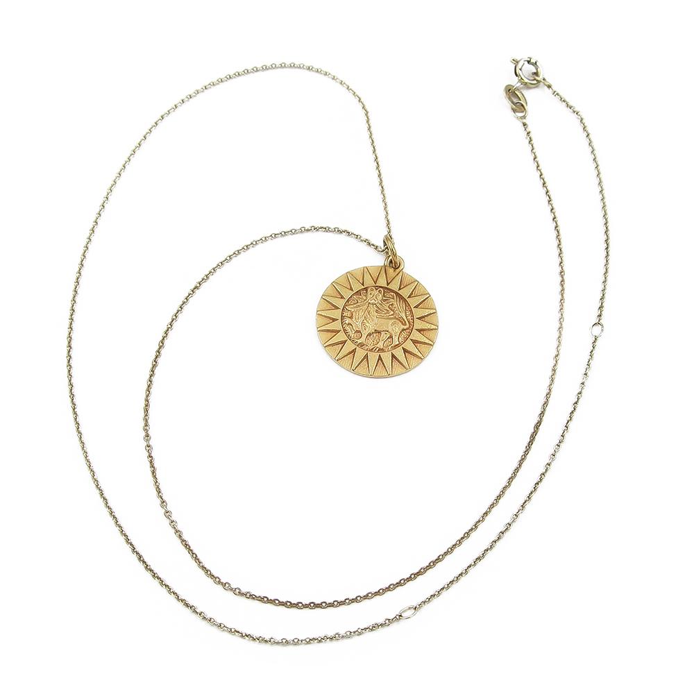 Kalevala Koru Amuletti riipus Aurinkoleijona 42/48/53cm, pronssi #0 Kultatukku.fi