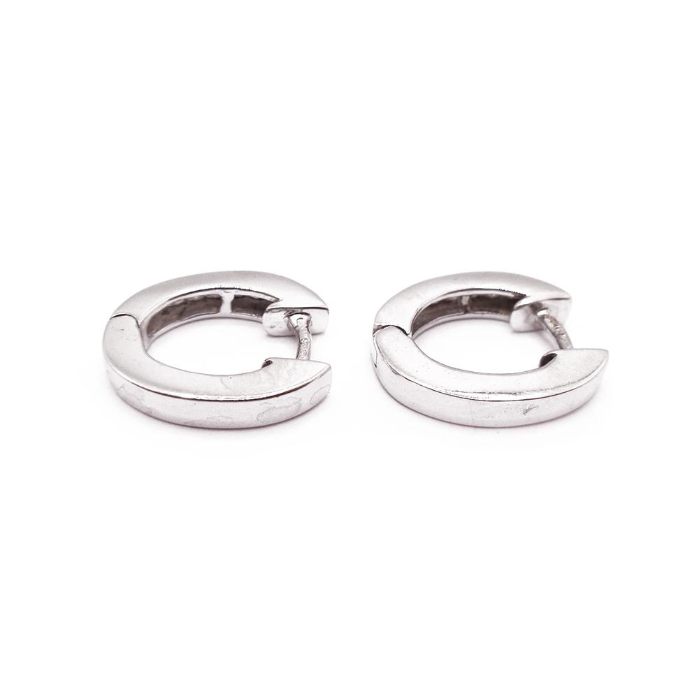18K valkokultaiset timanttikorvakorut, princess-timantit 0,36 ct, 15 mm #2 Kultatukku.fi