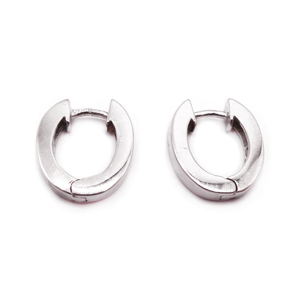 18K valkokultaiset timanttikorvakorut, princess-timantit 0,36 ct, 15 mm #1 Kultatukku.fi
