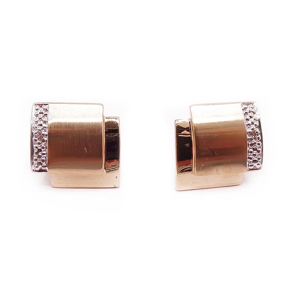 Timanttiset kultaiset timanttikorvakorut 0,01 ct, 14K, 11 mm #0 Kultatukku.fi