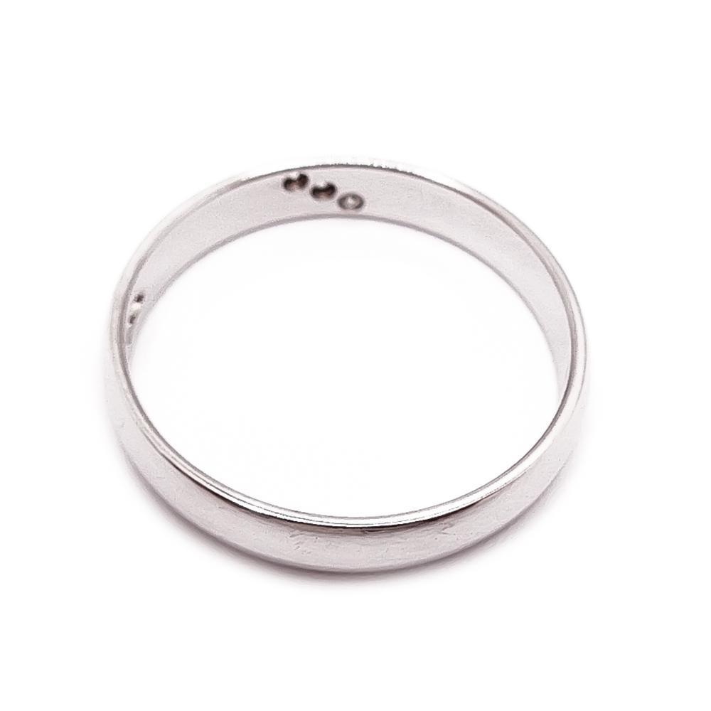 Suomen Korutuote 14K valkokultainen timanttisormus 0,03 ct pavé-istutuksella, 20 mm #2 Kultatukku.fi