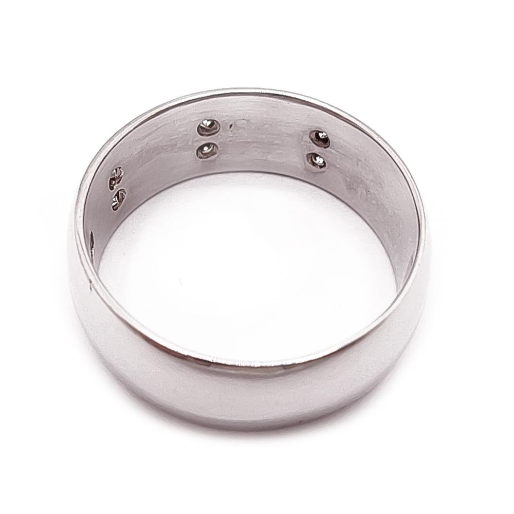 Nummen Koru valkokultainen timanttisormus 0,06 ct, 16 mm #2 Kultatukku.fi