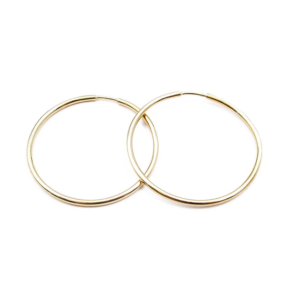 Kultaiset putkirenkaat 1,8 x 36mm #0 Kultatukku.fi