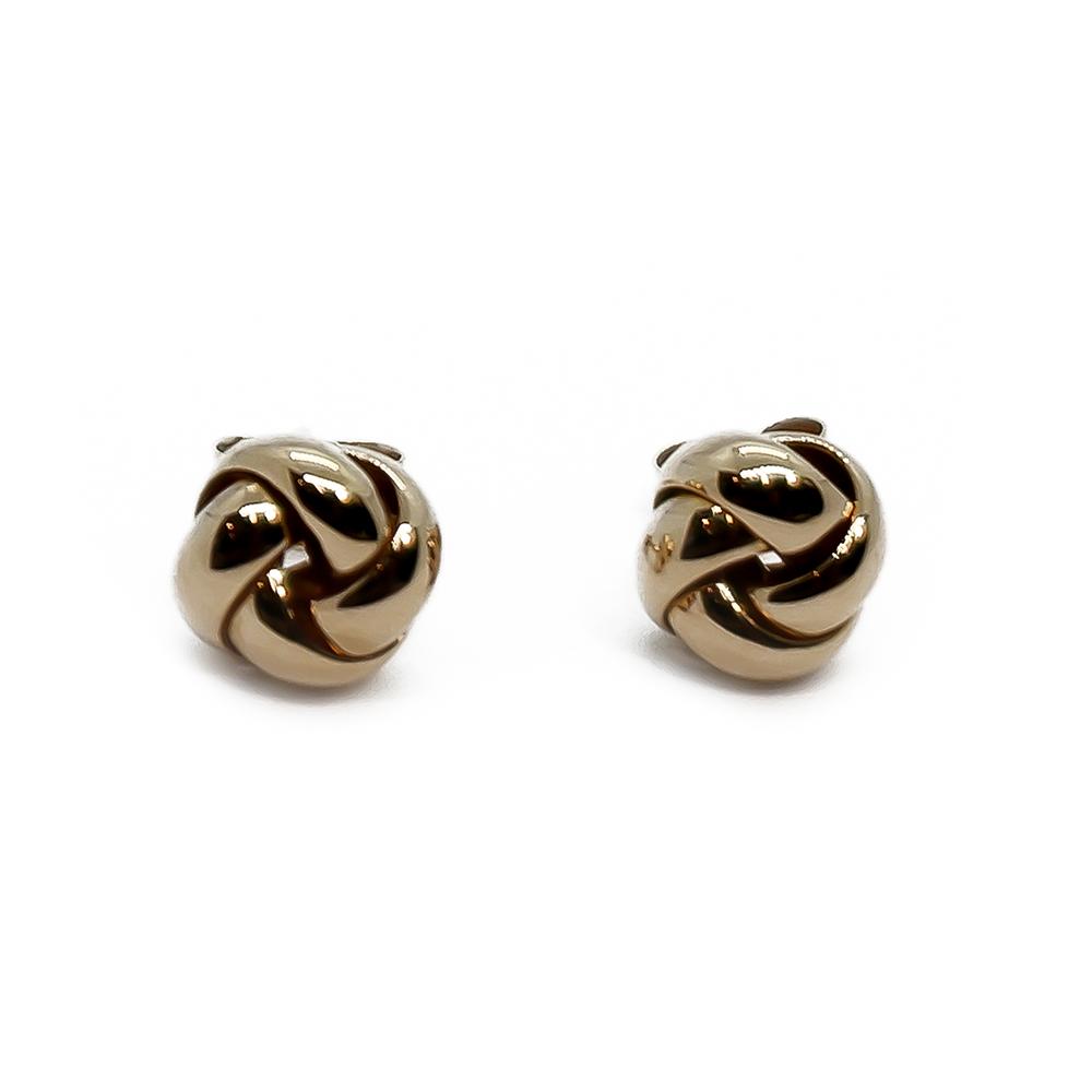 Einari Ailio solmukorvanapit 585-kultaa, 10 mm, 1997 #2 Kultatukku.fi