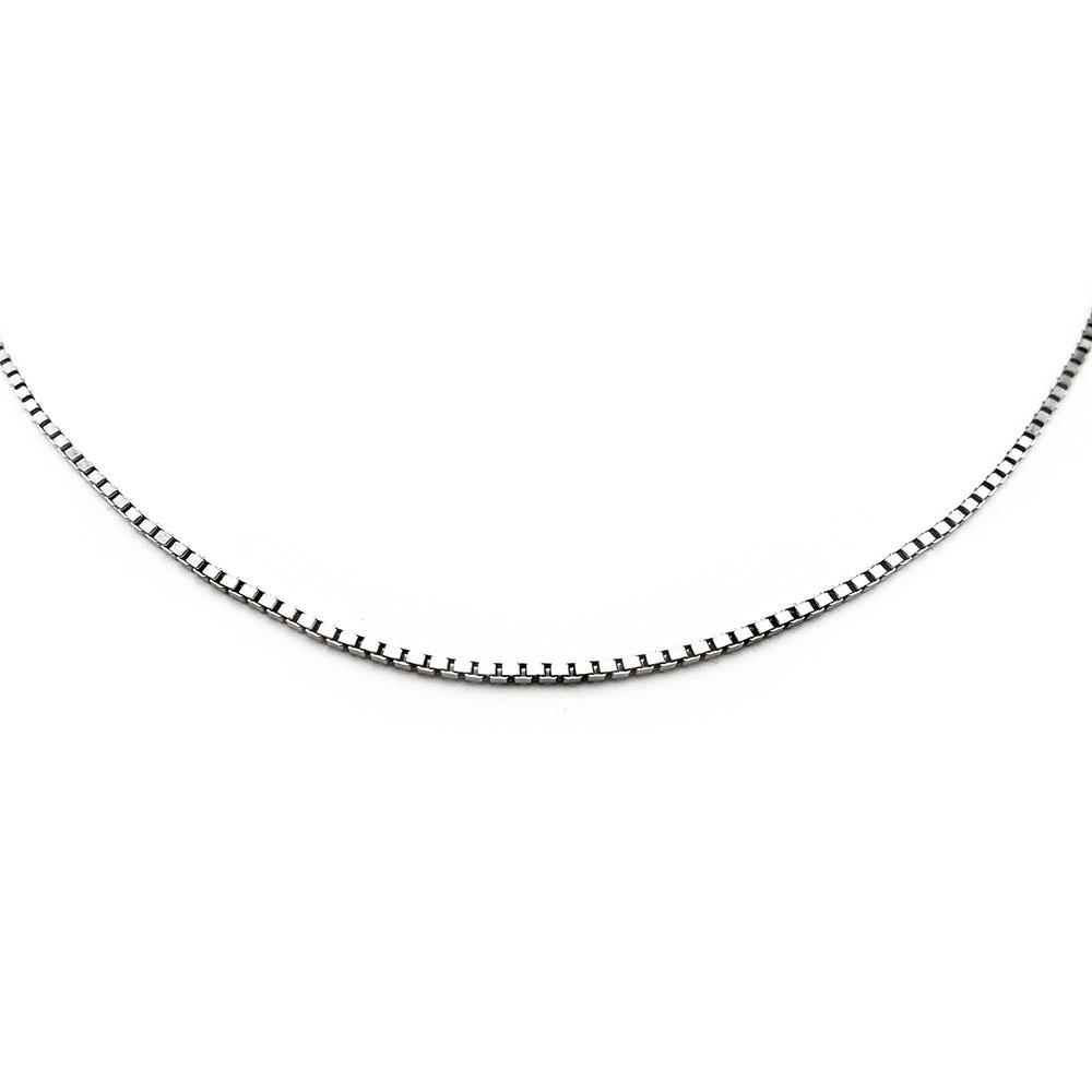 0,9mm valkokultainen venetsiaketju 45cm #1 Kultatukku.fi
