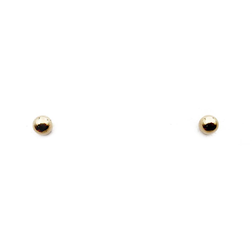 Kultaiset 4mm pallo nappikorvakorut #0 Kultatukku.fi