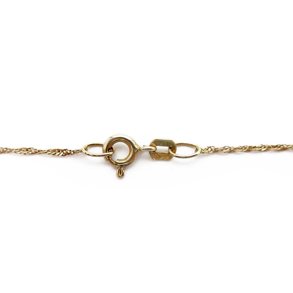 1,1mm Kierreketju 44cm #2 Kultatukku.fi