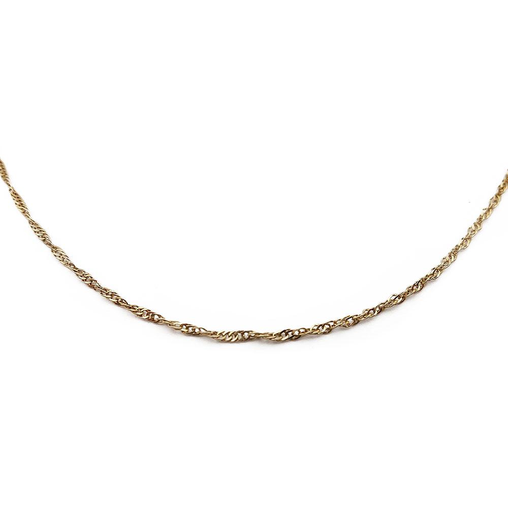 1,1mm Kierreketju 44cm #1 Kultatukku.fi