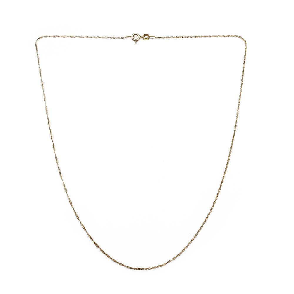 1,1mm Kierreketju 44cm #0 Kultatukku.fi