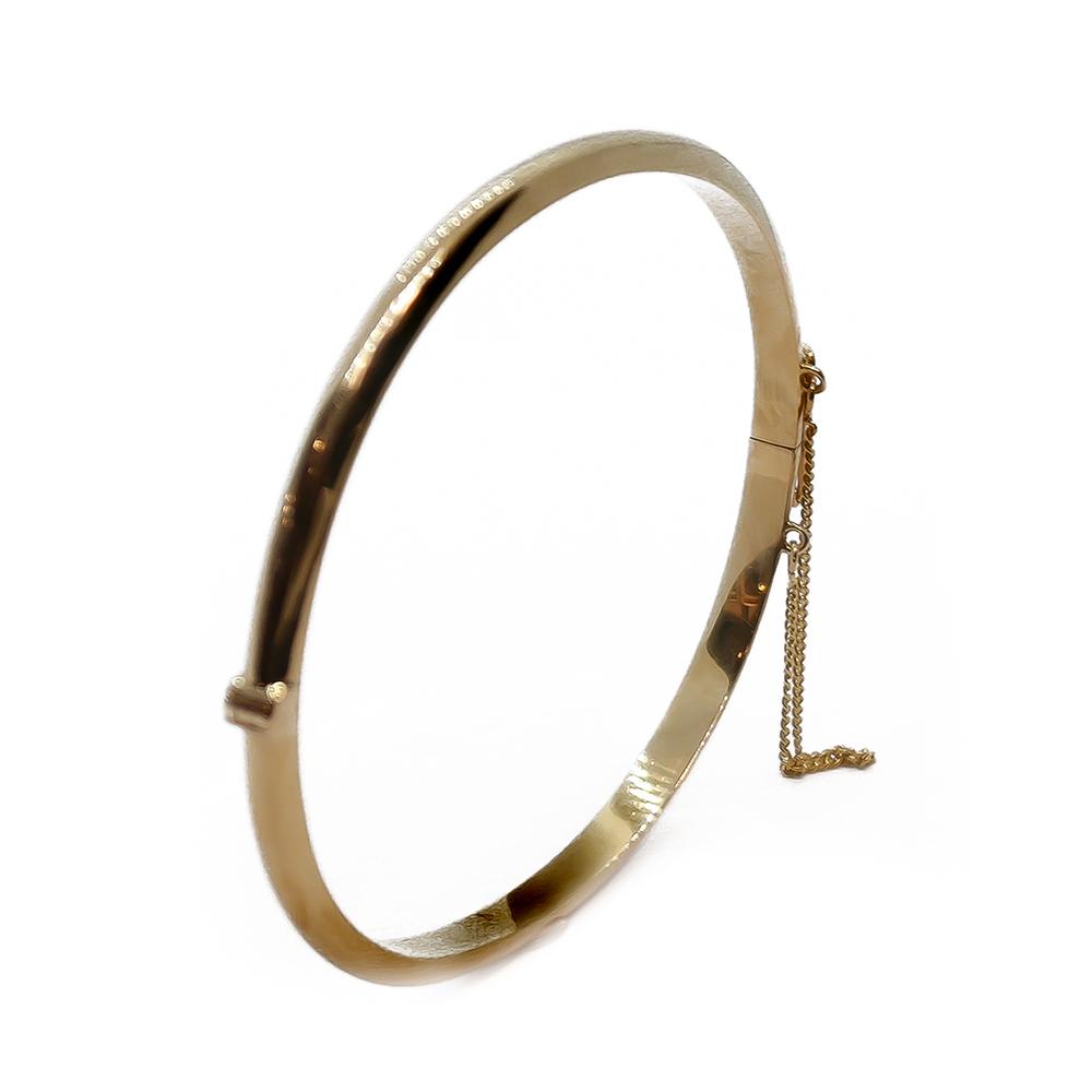 Esko Mustonen kultainen saranoitu rannerengas 14K, 50 × 57 mm, 1989 #0 Kultatukku.fi