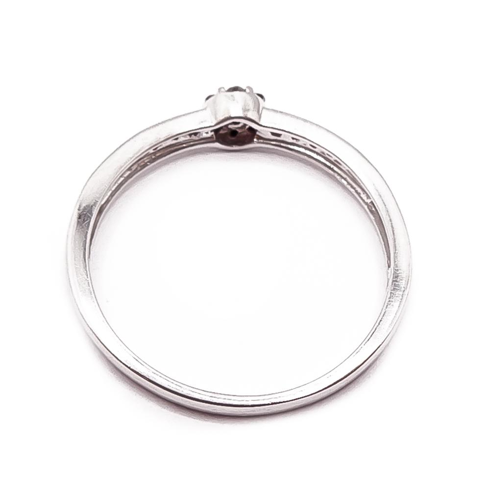 Valkokultainen timanttisormus 18mm 0,15ct #2 Kultatukku.fi