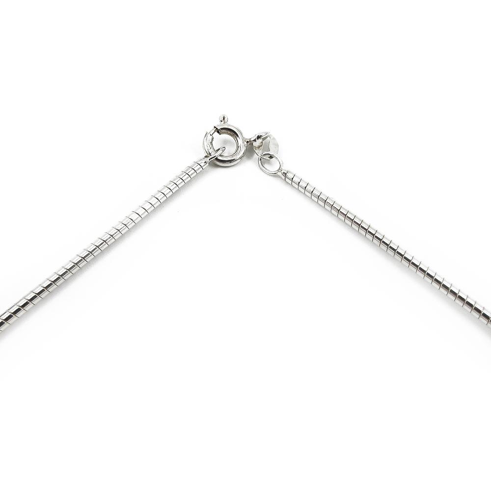 Hopeinen omegapanta 1.6mm 60cm HLA #1 Kultatukku.fi