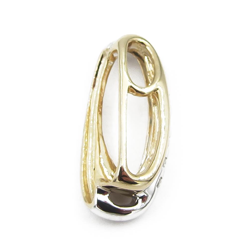 Golden Heart kaksivärinen 14K timanttiriipus 0,08 ct, 19 mm #2 Kultatukku.fi