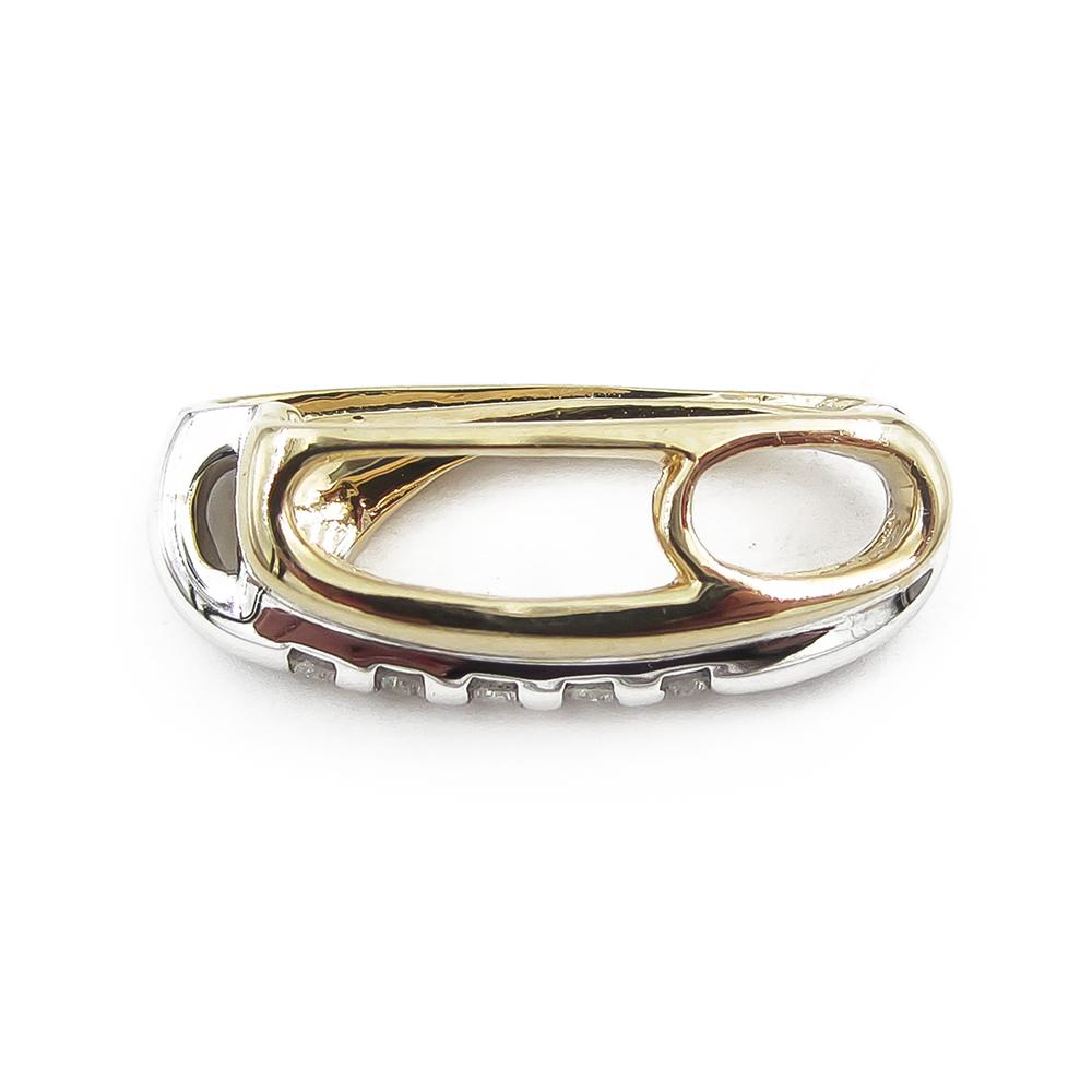 Golden Heart kaksivärinen 14K timanttiriipus 0,08 ct, 19 mm #3 Kultatukku.fi