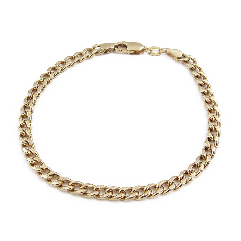 Oy Perkko kultainen panssariranneketju 14K, 18,5 cm x 3 mm #1 Kultatukku.fi