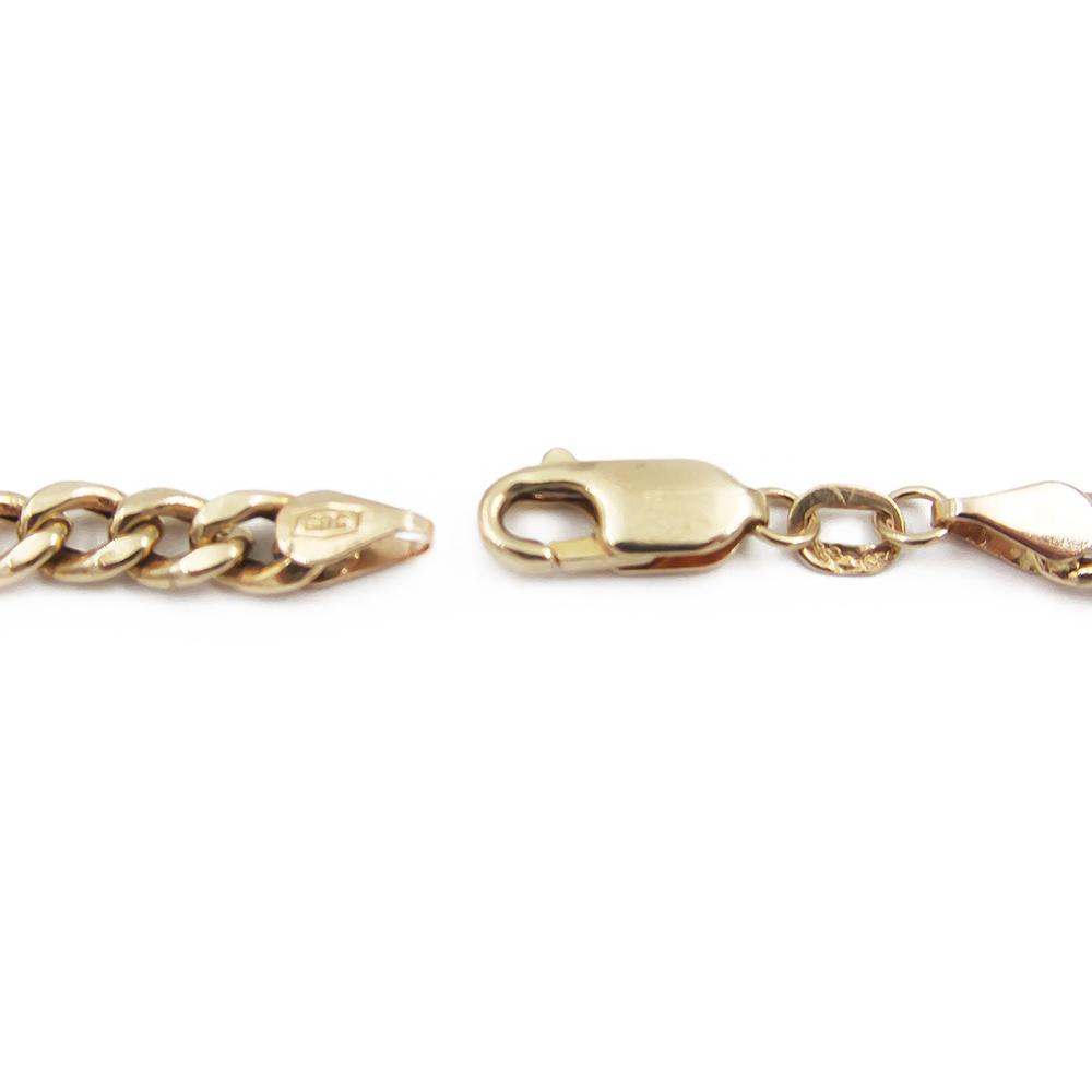 Oy Perkko kultainen panssariranneketju 14K, 18,5 cm x 3 mm #2 Kultatukku.fi