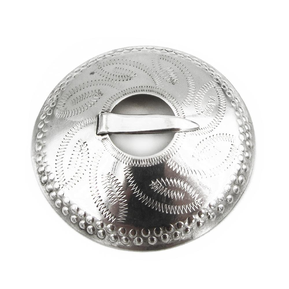 J.F. Henriksson Tuuterin kansallispuvun hopeinen paljinsolki 813, 45 mm, 1938 #0 Kultatukku.fi