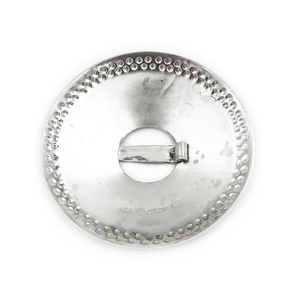 J.F. Henriksson Tuuterin kansallispuvun hopeinen paljinsolki 813, 45 mm, 1938 #1 Kultatukku.fi