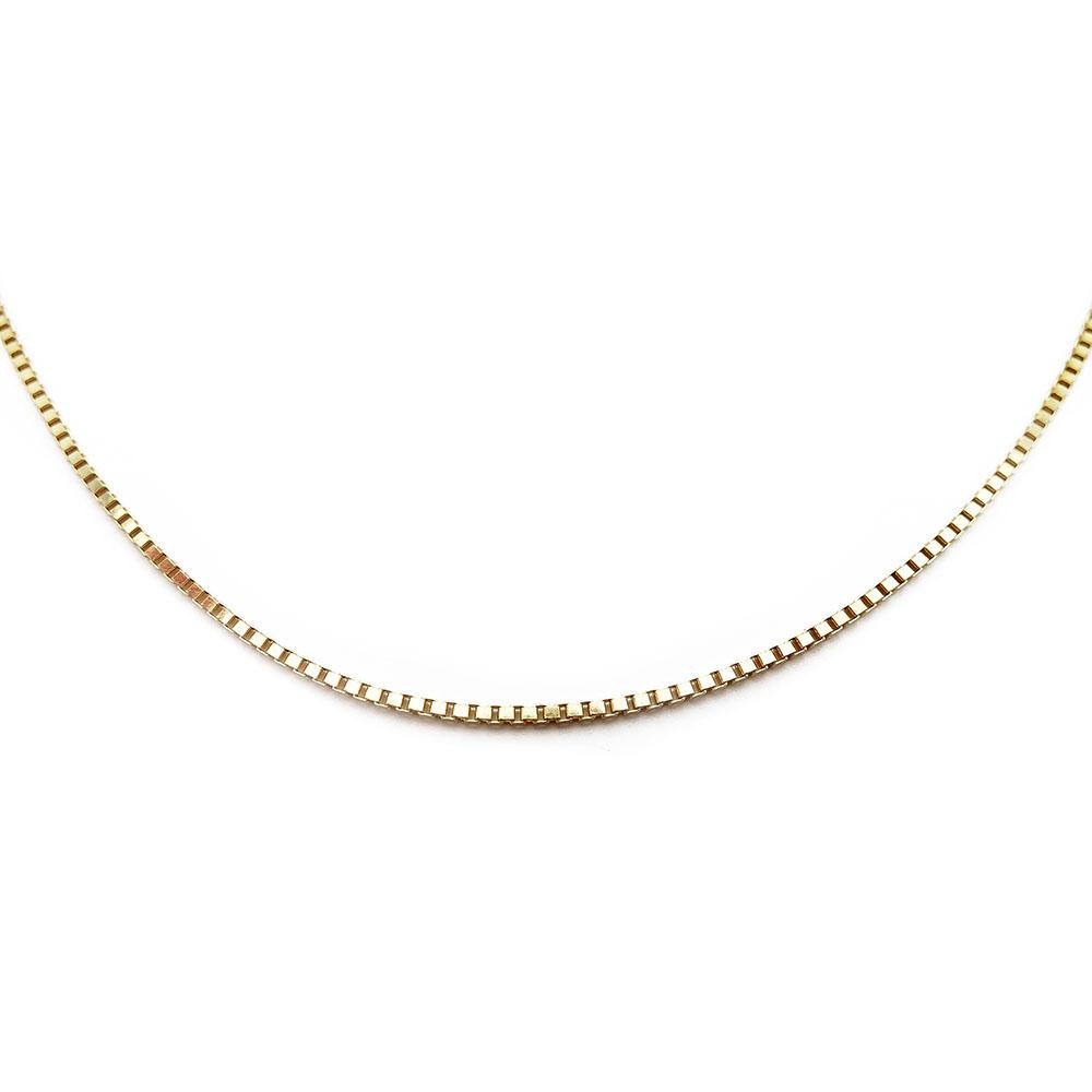 18k 1mm Venetsiakaulaketju 50cm #1 Kultatukku.fi