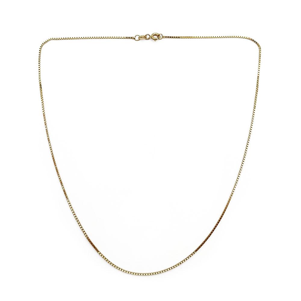 18k 1mm Venetsiakaulaketju 50cm Unoaerre #0 Kultatukku.fi