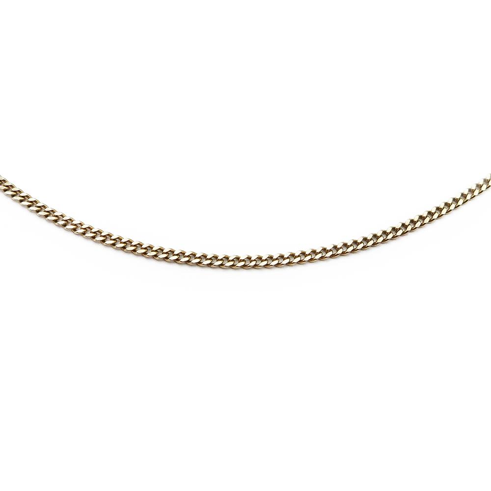 Kultainen panssariketju 45,5cm, leveys 1,2mm #1 Kultatukku.fi