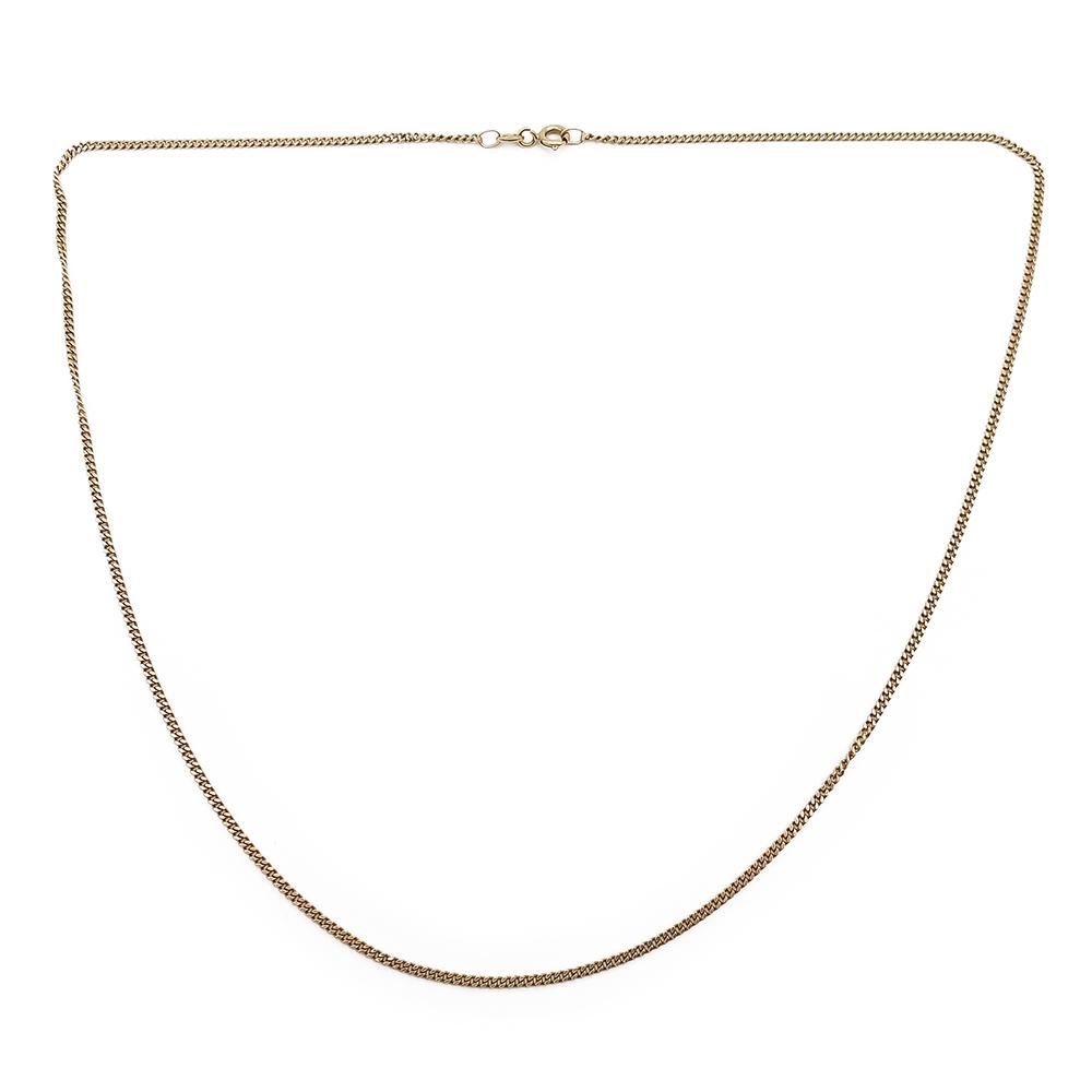 Kultainen panssariketju 46,5cm, leveys 1,5mm #0 Kultatukku.fi