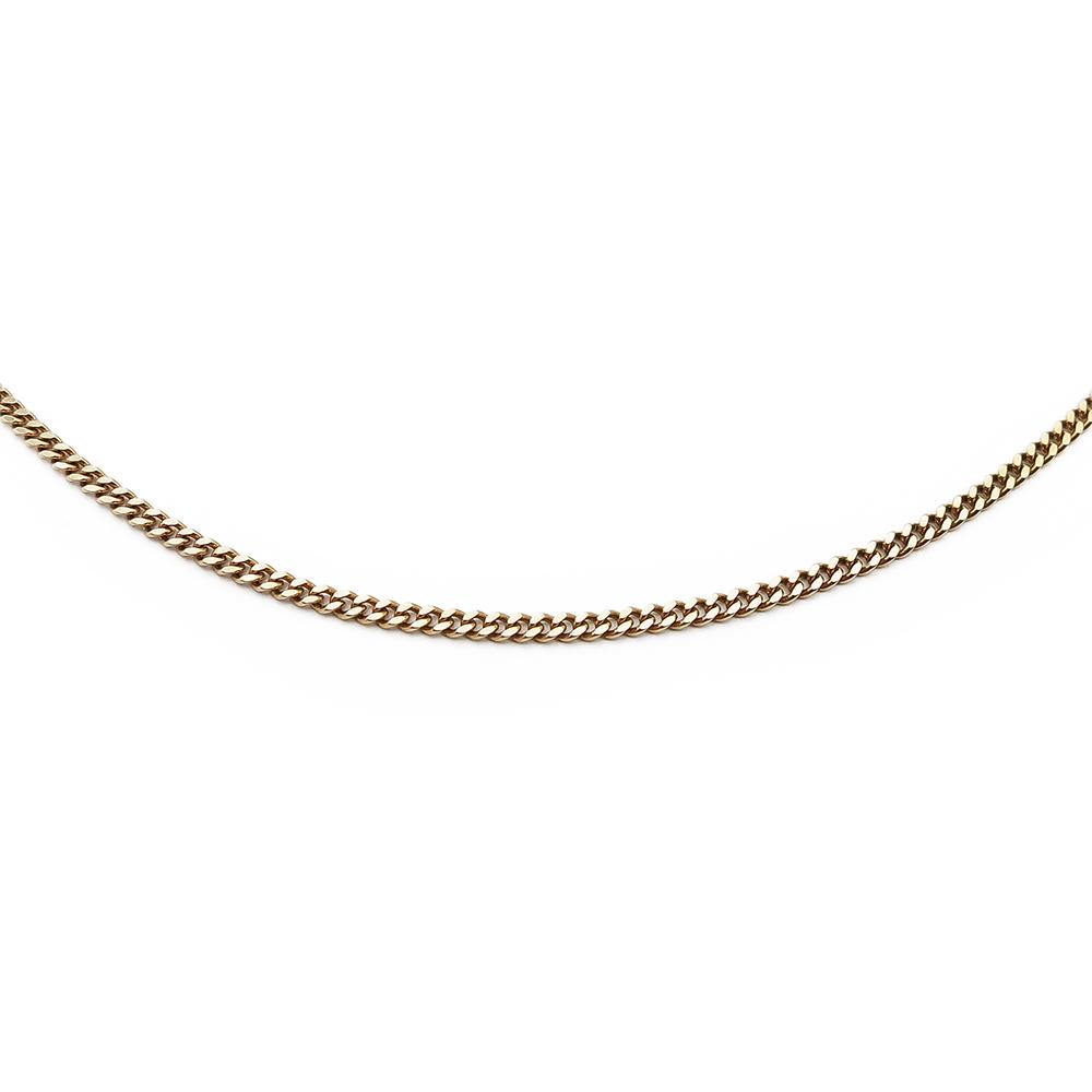 Kultainen panssariketju 46,5cm, leveys 1,5mm #1 Kultatukku.fi