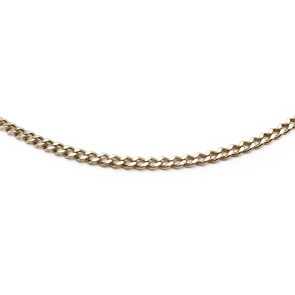 Kultainen panssariketju 51cm, leveys 1,7mm #1 Kultatukku.fi