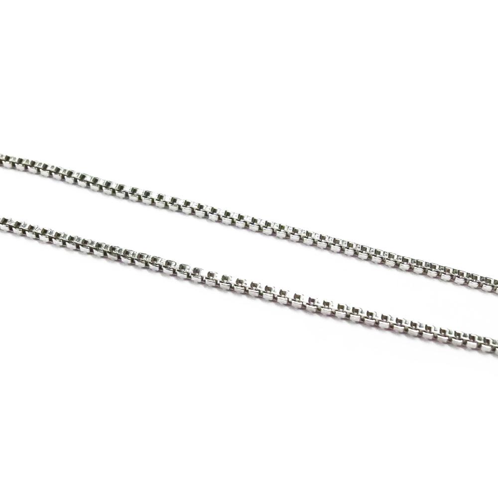 1,25mm Valkokultainen venetsiakaulaketju 42cm #0 Kultatukku.fi