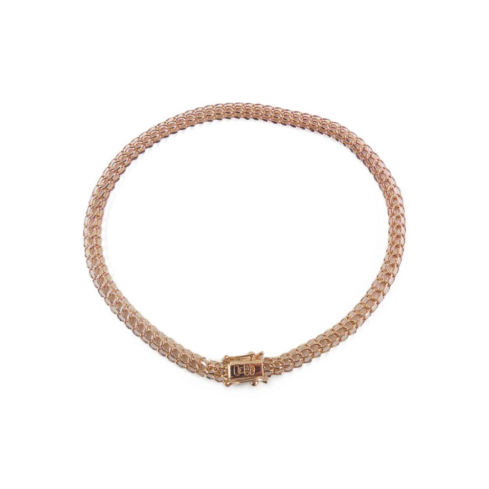 Kultainen Juhlabismarck-ranneketju 14K, 19,5 cm – 1974 #1 Kultatukku.fi